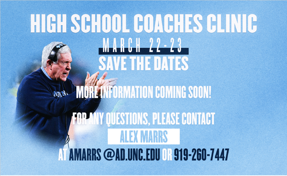 UNC Football Coaches Clinic at University of North Carolina Chapel